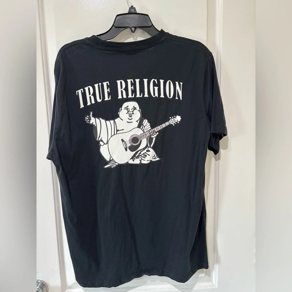 True Religion Black Men's T-Shirt size XL